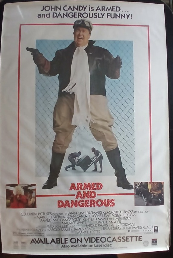 Actual Armed and Dangerous — home-video promotional poster front photograph