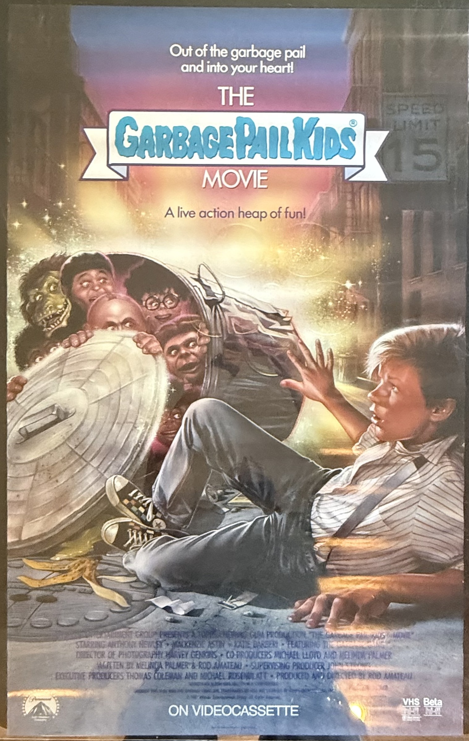 Actual The Garbage Pail Kids Movie — videocassette promotional poster front photograph