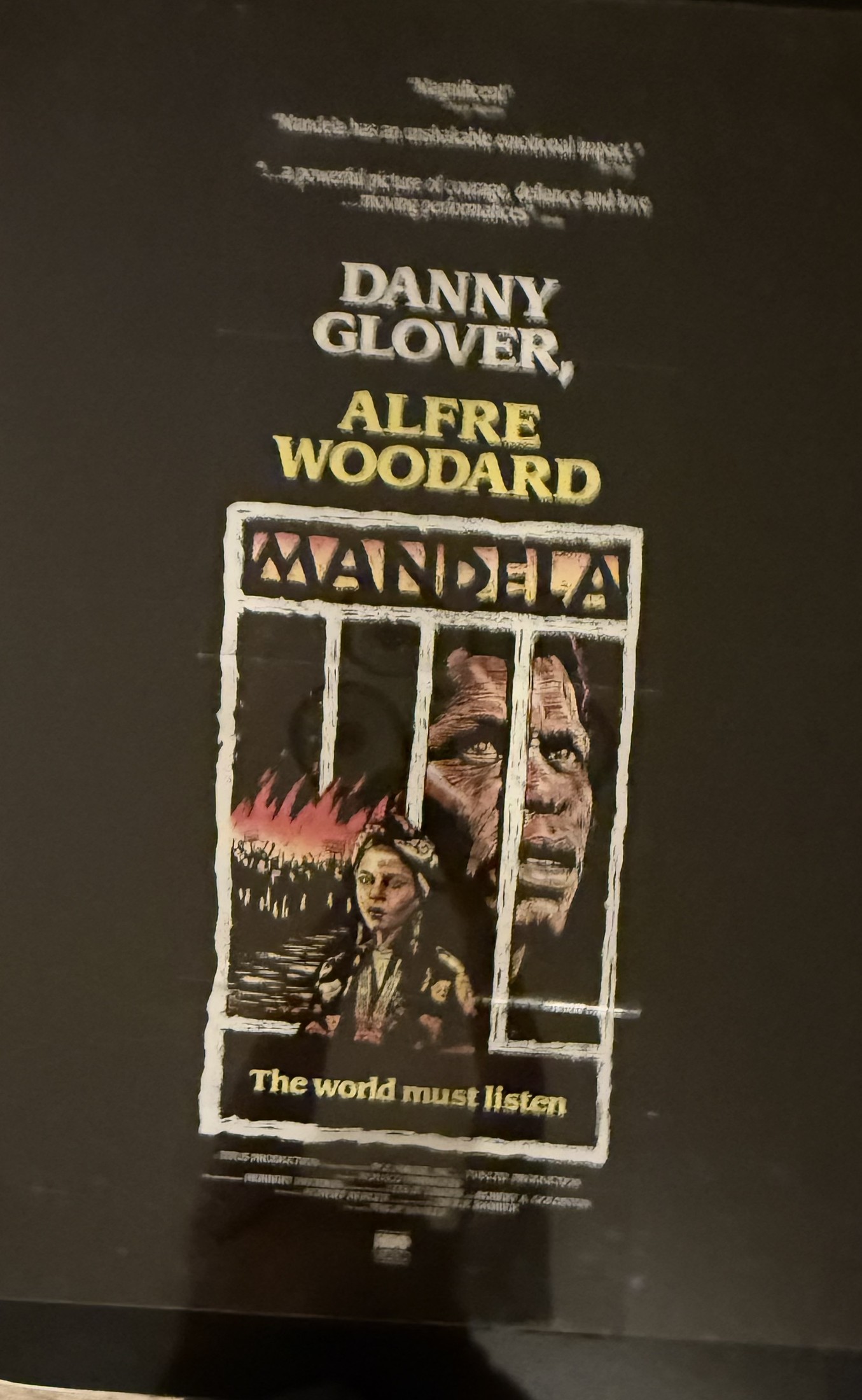 Actual Mandela — Danny Glover / Alfre Woodard HBO video poster front photograph