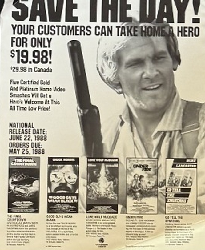Actual Save the Day! — action video release sheet front photograph