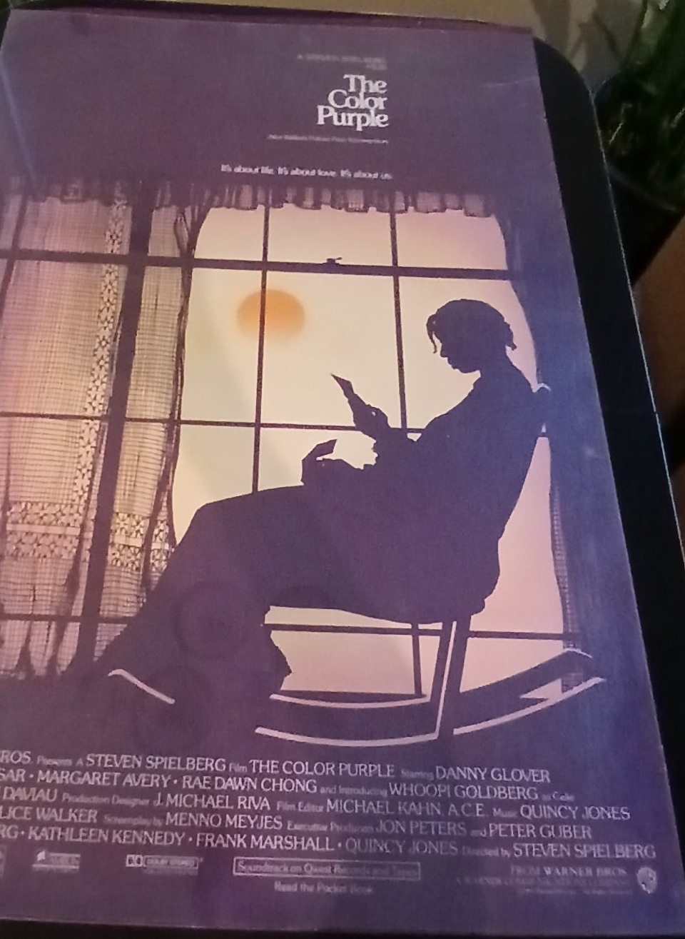 Actual The Color Purple — home-video promotional poster front photograph
