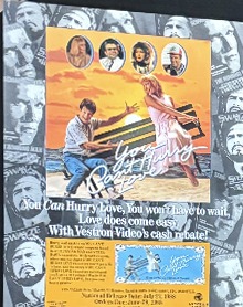 Actual Your Own Personal Video Shopper — Vestron cash rebate dealer sheet front photograph