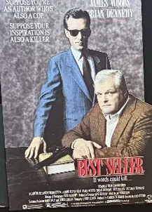 Actual Best Seller Standee — James Woods / Brian Dennehy video-store display front photograph