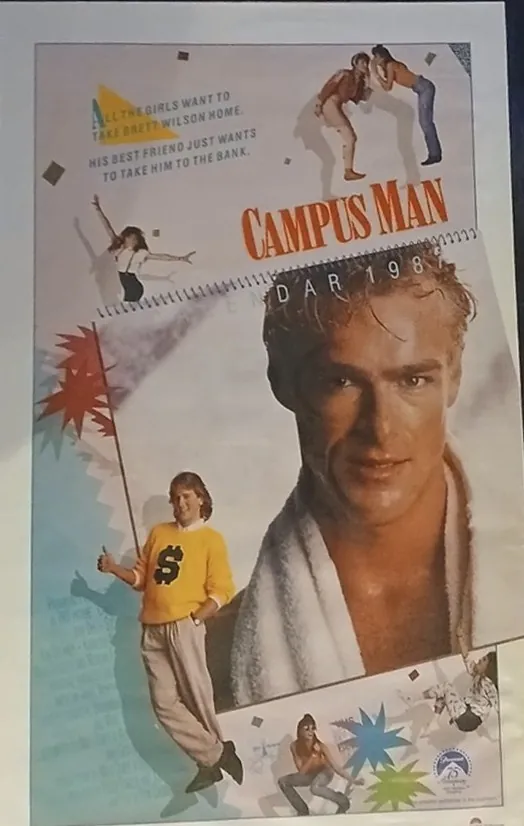 Actual Campus Man — home-video promotional poster front photograph
