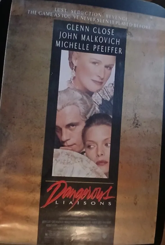 Actual Dangerous Liaisons — home-video promotional poster front photograph