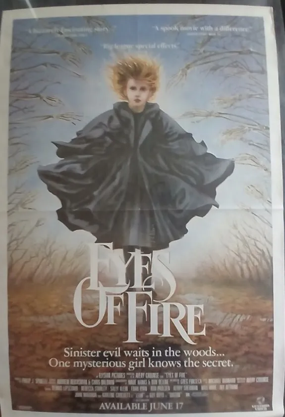 Actual Eyes of Fire — home-video promotional poster front photograph