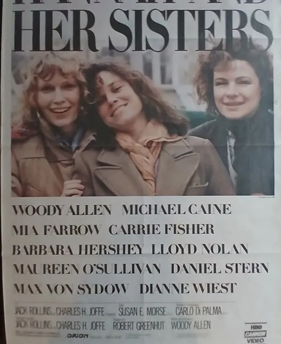 Actual Hannah and Her Sisters — home-video promotional poster front photograph