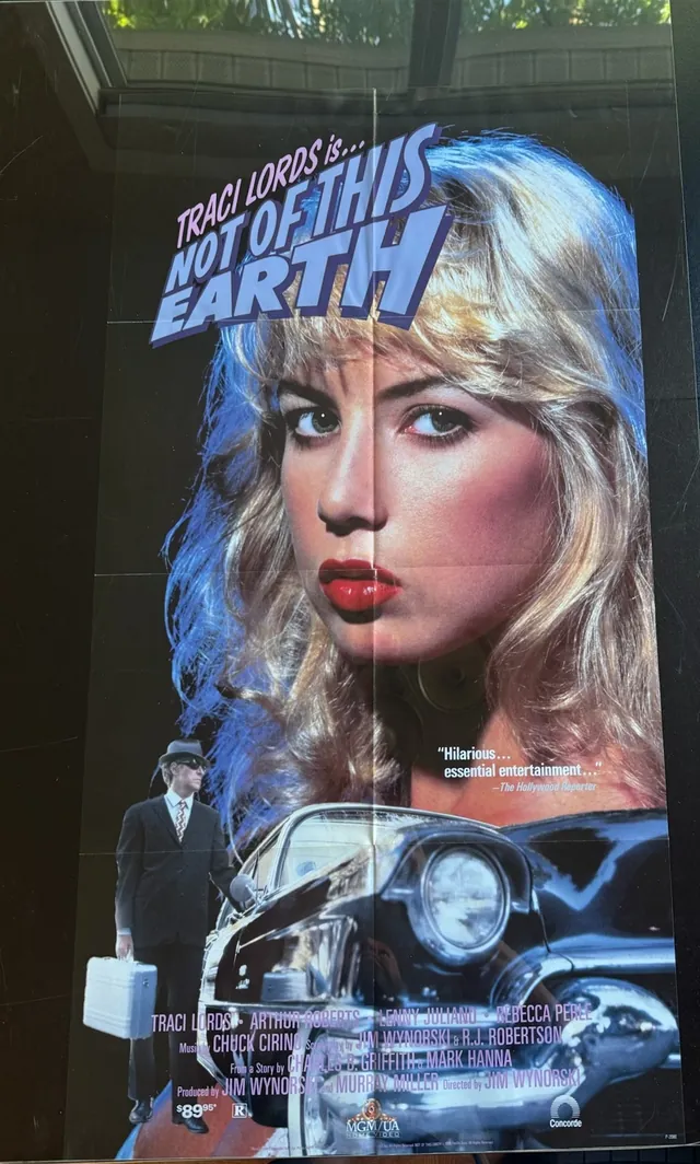 Actual Not of This Earth - Traci Lords video-release one-sheet front photograph
