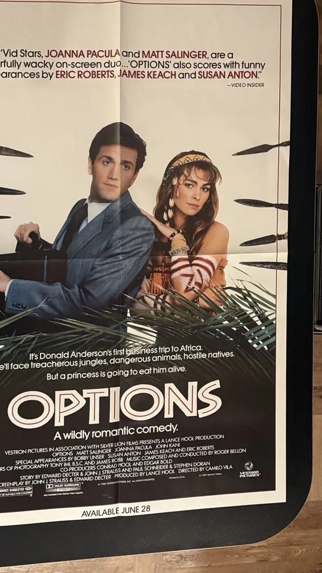 Actual Options — home-video promotional poster front photograph