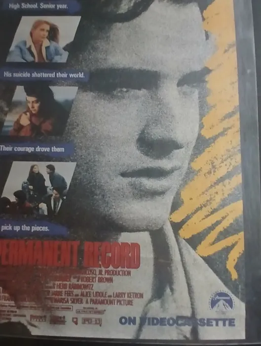 Actual Permanent Record — home-video promotional poster front photograph